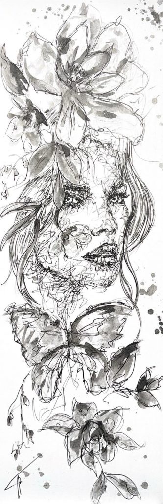 Francesca 50x150 cm Acrylique sur Toile